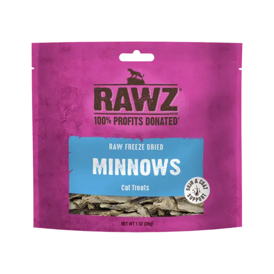 Freeze-Dried Minnows Crunchy Cat Treats 1oz | Rawz