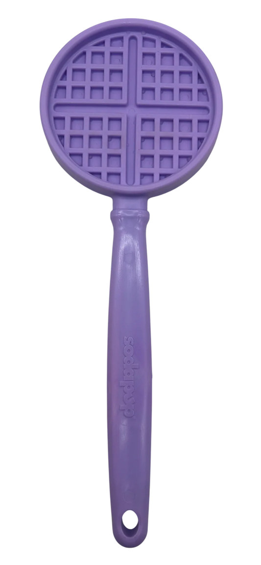 Hand-Held Dog Enrichment Toy: Purple Waffle Lick Stick | Sodapup
