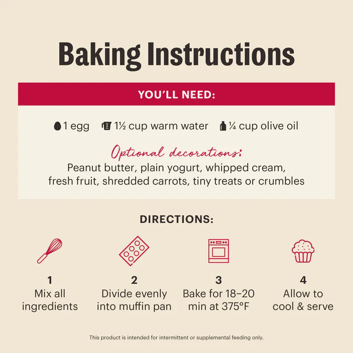 Muffin Mix made with Chicken, Apples & Cinnamon for Dogs | The Honest Kitchen