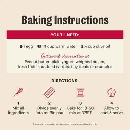 Muffin Mix made with Chicken, Apples & Cinnamon for Dogs | The Honest Kitchen