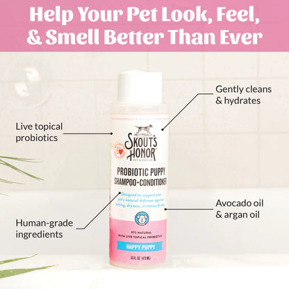 Skout’s Honor Probiotic Shampoo & Conditioner 16 oz