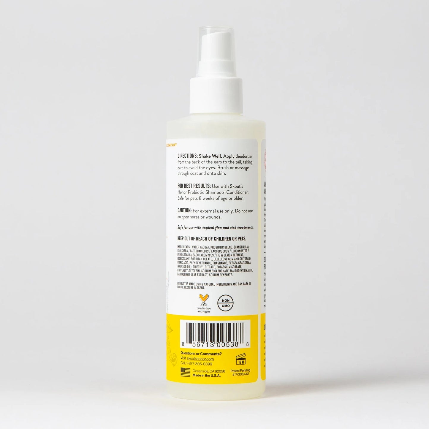 Skout’s Honor Pet Deodorizer Spray 8oz