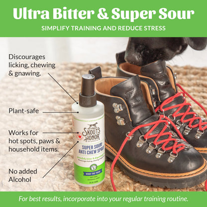 Skout’s Honor Super Sour! Anti Chew Spray 8 oz