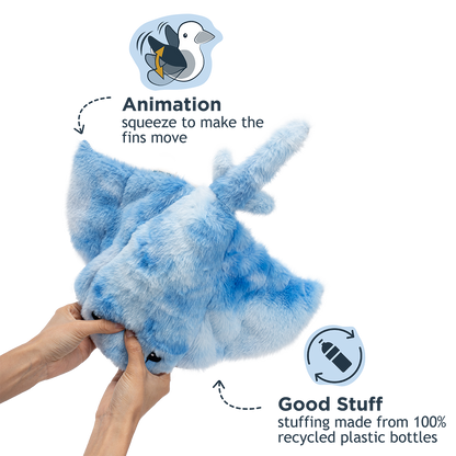 Animated Manta Ray Plush Toy | Tall Tails