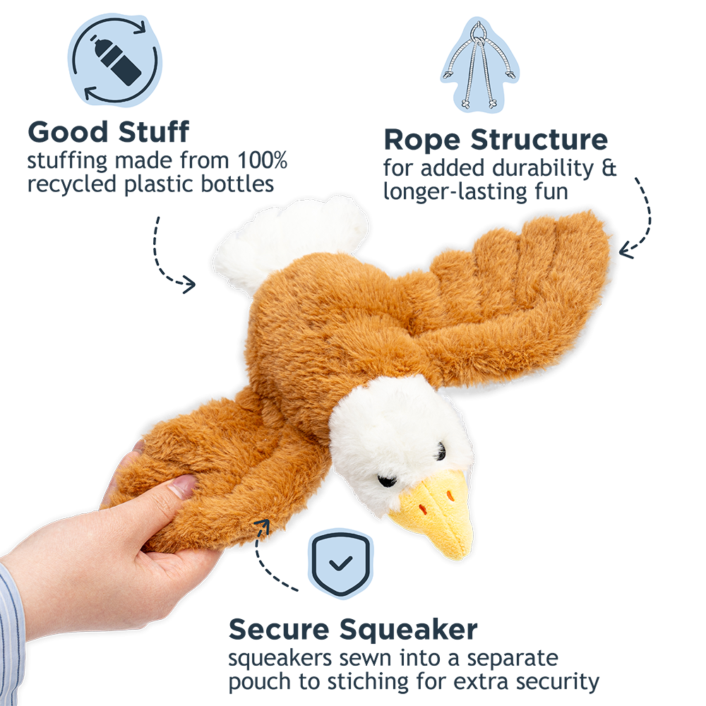 Eagle Fling & Fetch Plush Dog Toy | Tall Tails
