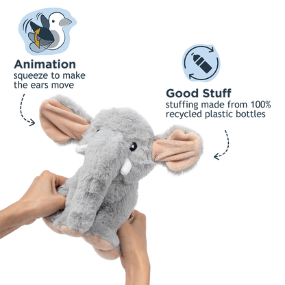 Animated Elephant Plush Dog Toy | Tall Tails