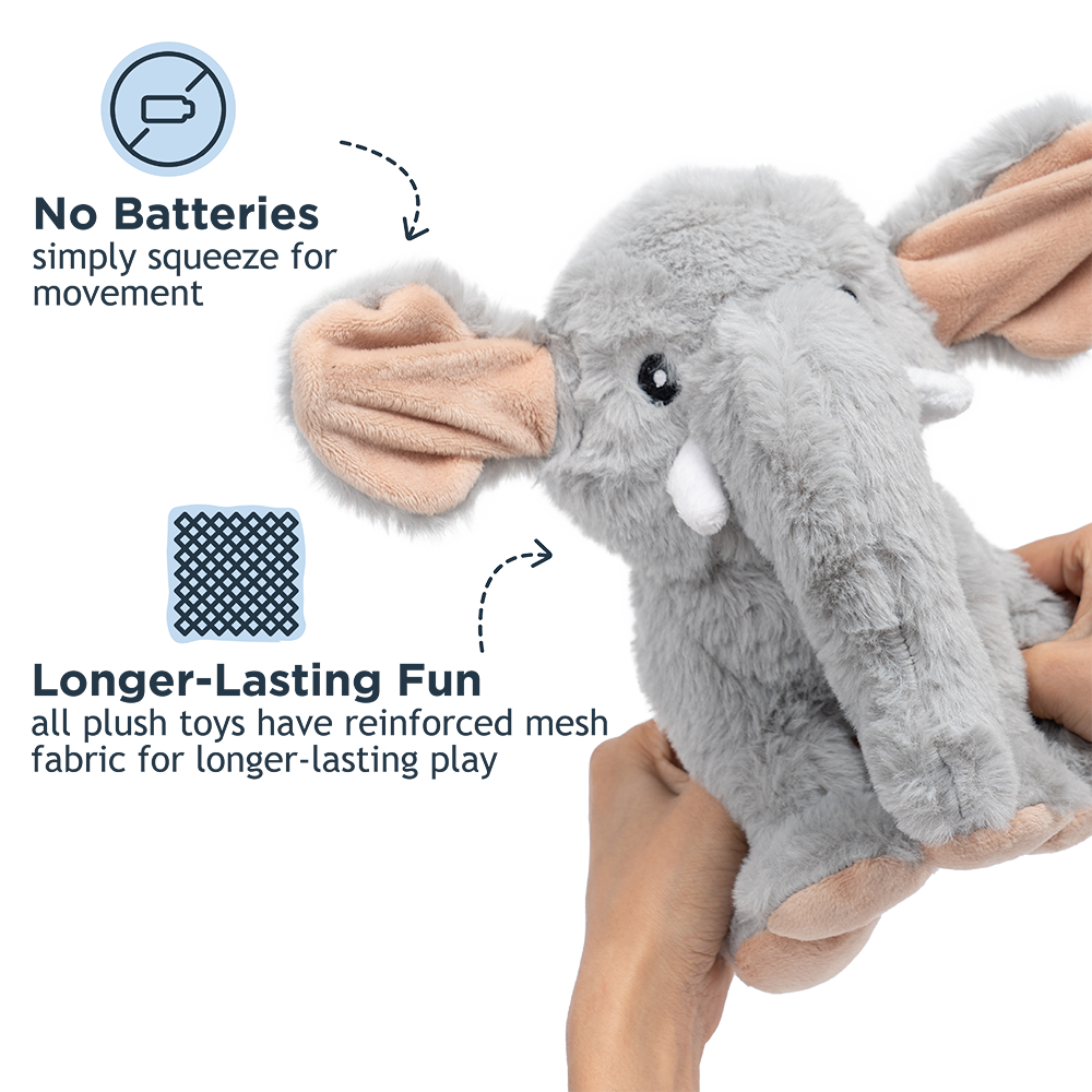 Animated Elephant Plush Dog Toy | Tall Tails