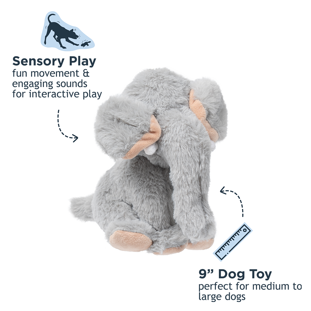 Animated Elephant Plush Dog Toy | Tall Tails