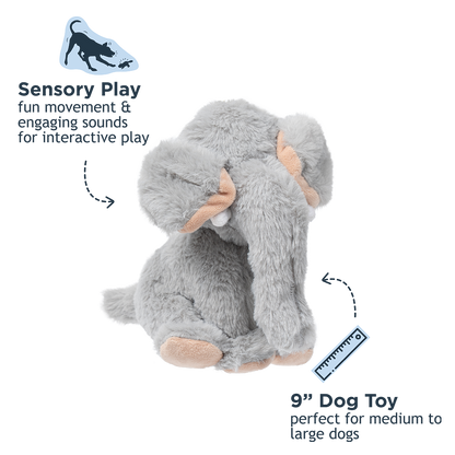 Animated Elephant Plush Dog Toy | Tall Tails