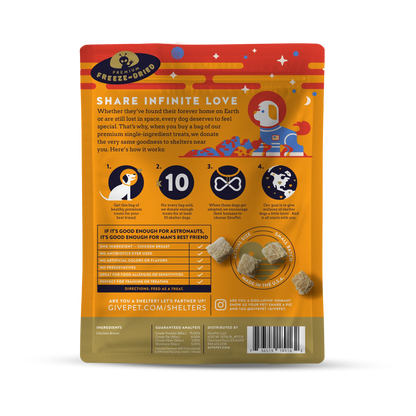 Mars Rover Freeze-Dried Chicken Breast 3oz | GIVEPET
