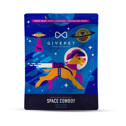 Space Cowboy Freeze-Dried Beef Liver 3oz | Givepet