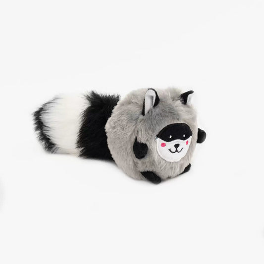 Raccoon Bushy Throw Plush Dog Toy | Zippy Paws