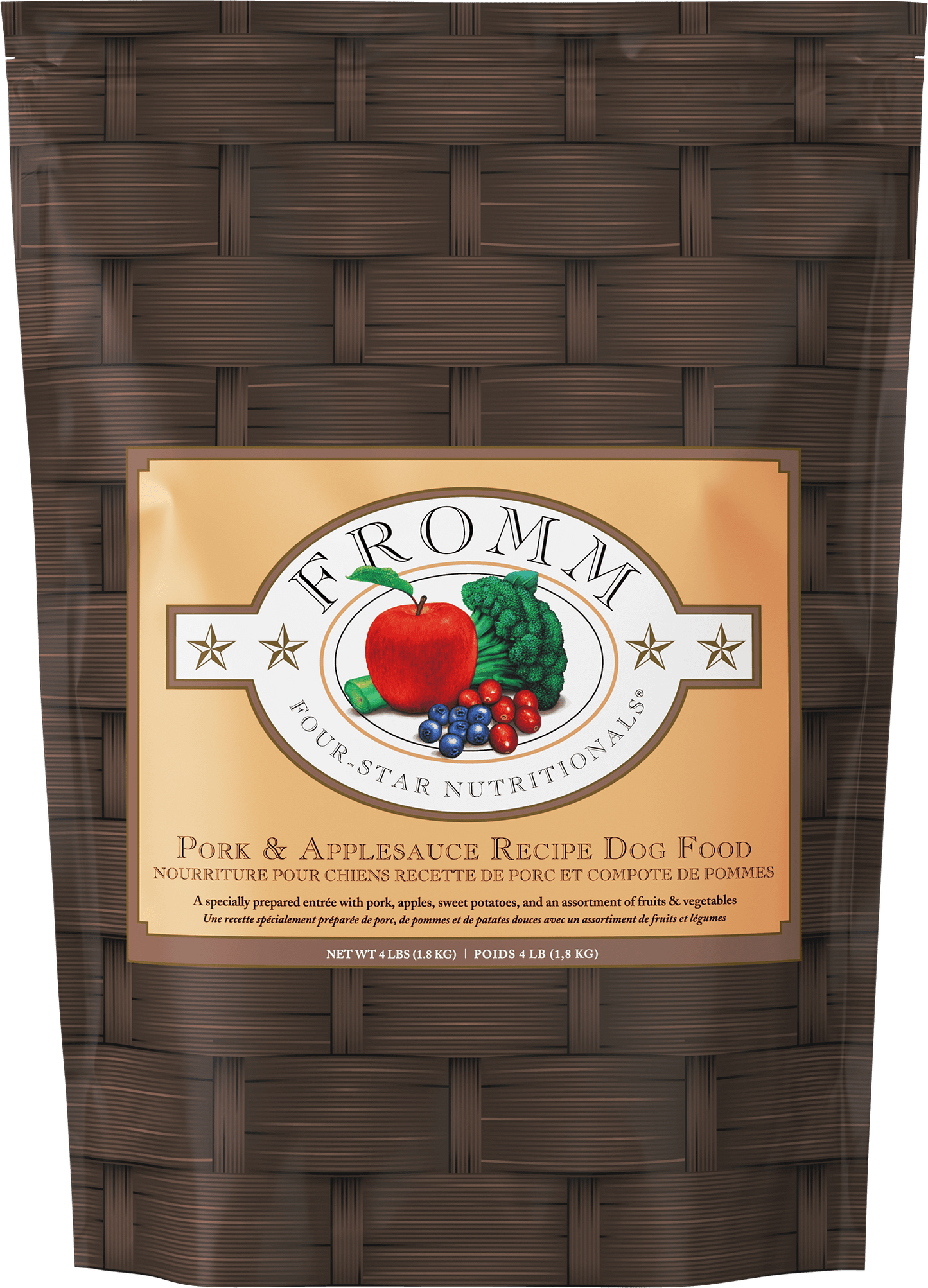 FROMM Four-Star Pork & Applesauce Recipe Dry Dog Food, 4lb