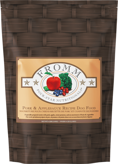 FROMM Four-Star Pork & Applesauce Recipe Dry Dog Food, 4lb