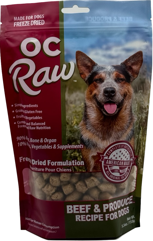 OC Raw Freeze-Dried Dog Food