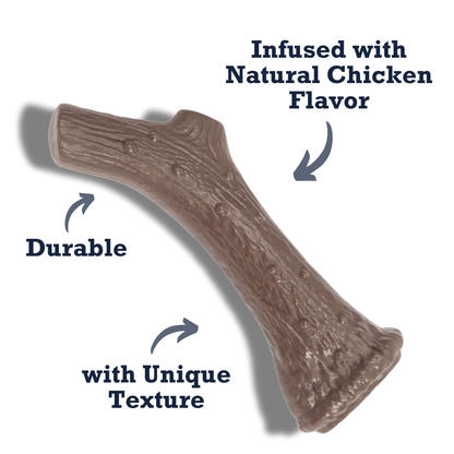 Country Living Nylon Antler Dog Chew Toy – with Natural Chicken Flavor
