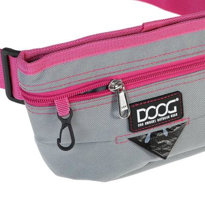 DOOG T AND T POUCH W/ MAGNETIC CLOSURE GREY/PINK