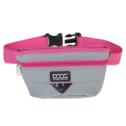 DOOG T AND T POUCH W/ MAGNETIC CLOSURE GREY/PINK