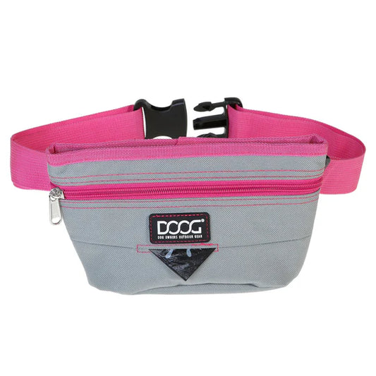 DOOG T AND T POUCH W/ MAGNETIC CLOSURE GREY/PINK