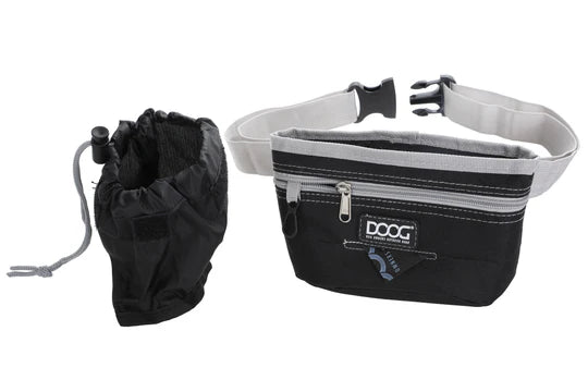 DOOG T AND T POUCH W/ MAGNETIC CLOSURE BLACK/GREY