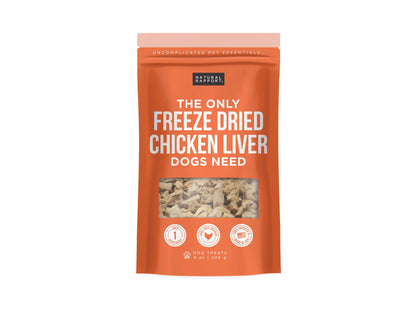 The Only Freeze Dried Chicken Liver Dogs Need: 4 oz bag
