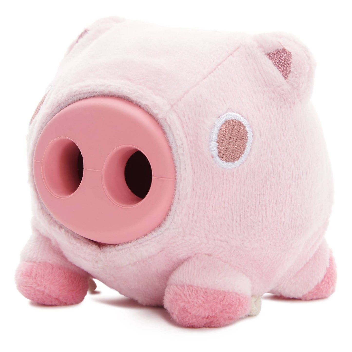 Hambone Pig Hog Rubber Super Chewer Dog Toy Pink Medium | BARK