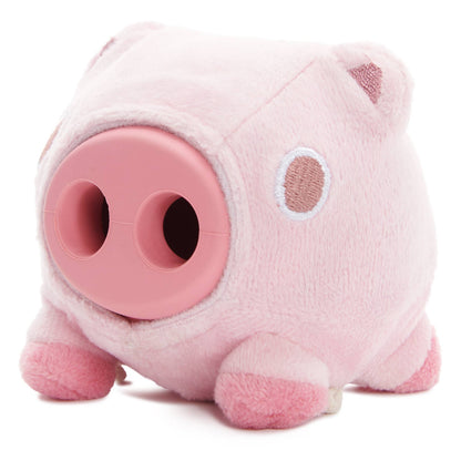 Hambone Pig Hog Rubber Super Chewer Dog Toy Pink Medium | BARK