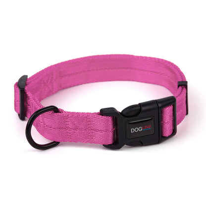 Nylon Flat Collar: Lime Green / 13-20" / 3/4"