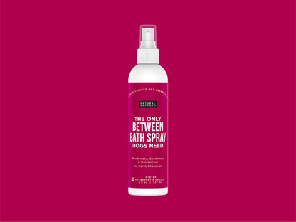 The Only Between Bath Spray Dogs Need - Cranberry & Vanilla: 8 ounce