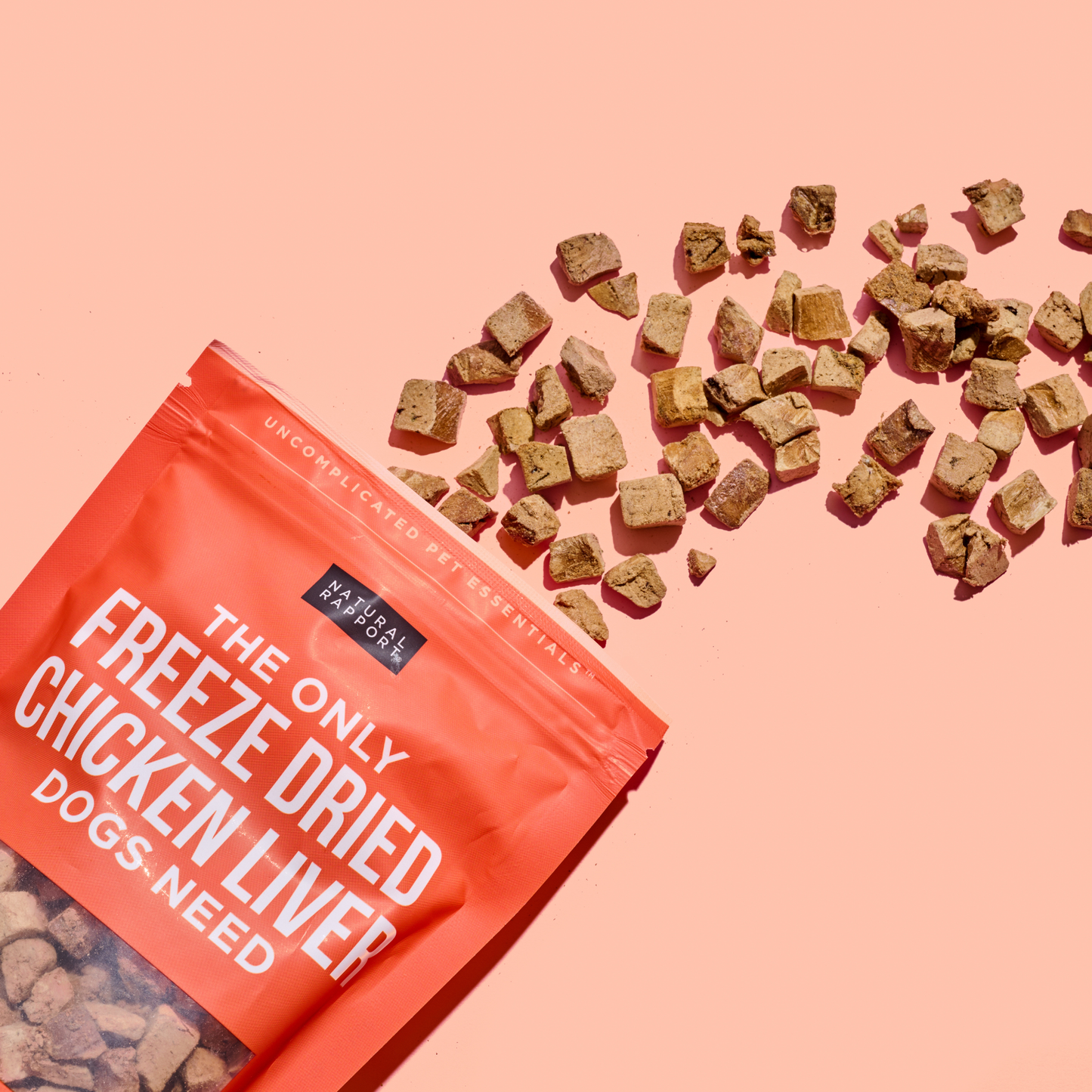 The Only Freeze Dried Chicken Liver Dogs Need: 4 oz bag
