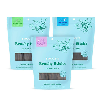 Bocce's Bakery Dailies Brushy Sticks Dog Dental Treats: Large