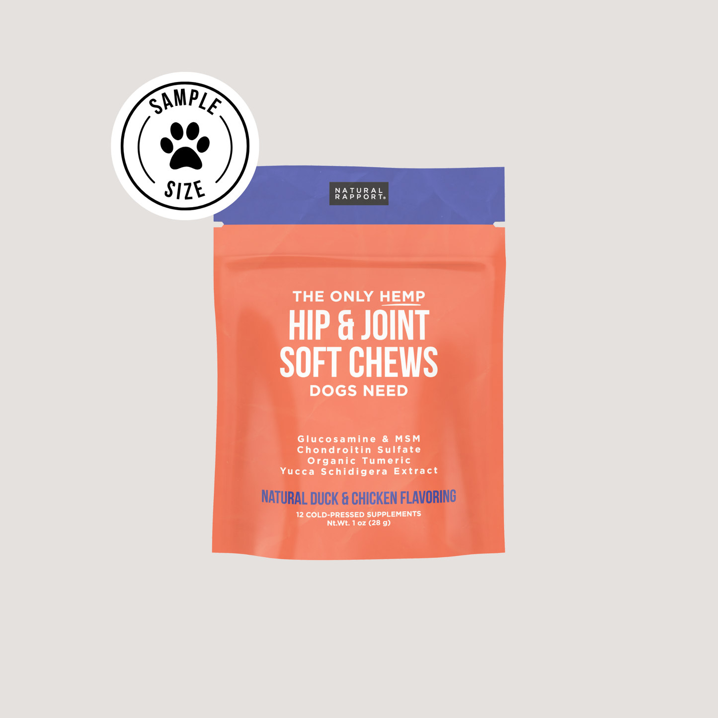 The Only Hemp Hip & Joint Soft Chews Dogs Need: 120 count jar