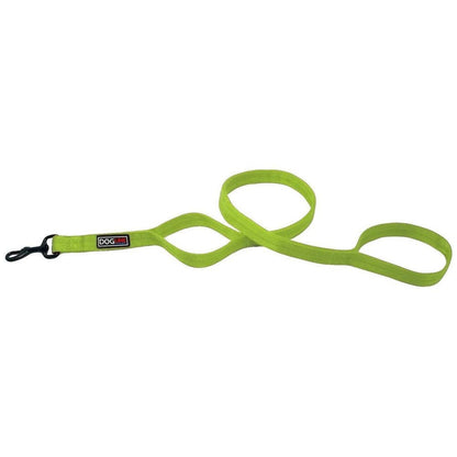 Nylon Multi-Handle Flat Leash: Cyan / 3 Handle / 6'