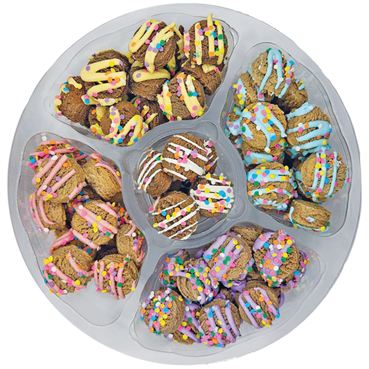 Cookie Tray, Pastel Shortbread Cookie Puppy Platter for Dogs