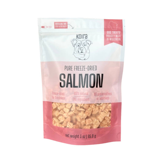Freeze-Dried Salmon Dog Treats: 3 oz Bag