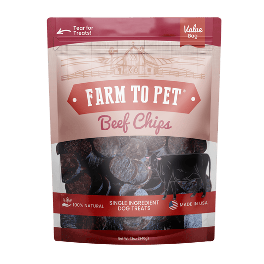 Beef Chips Dog Treats: Value 12oz