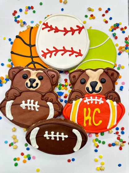 Sports Ball Buffet Cookies: Football Cookie