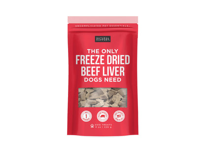 The Only Freeze Dried Beef Liver Dogs Need: 4 oz bag