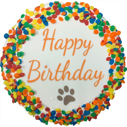 Donut Shop, Happy Birthday Cake Dog Treat