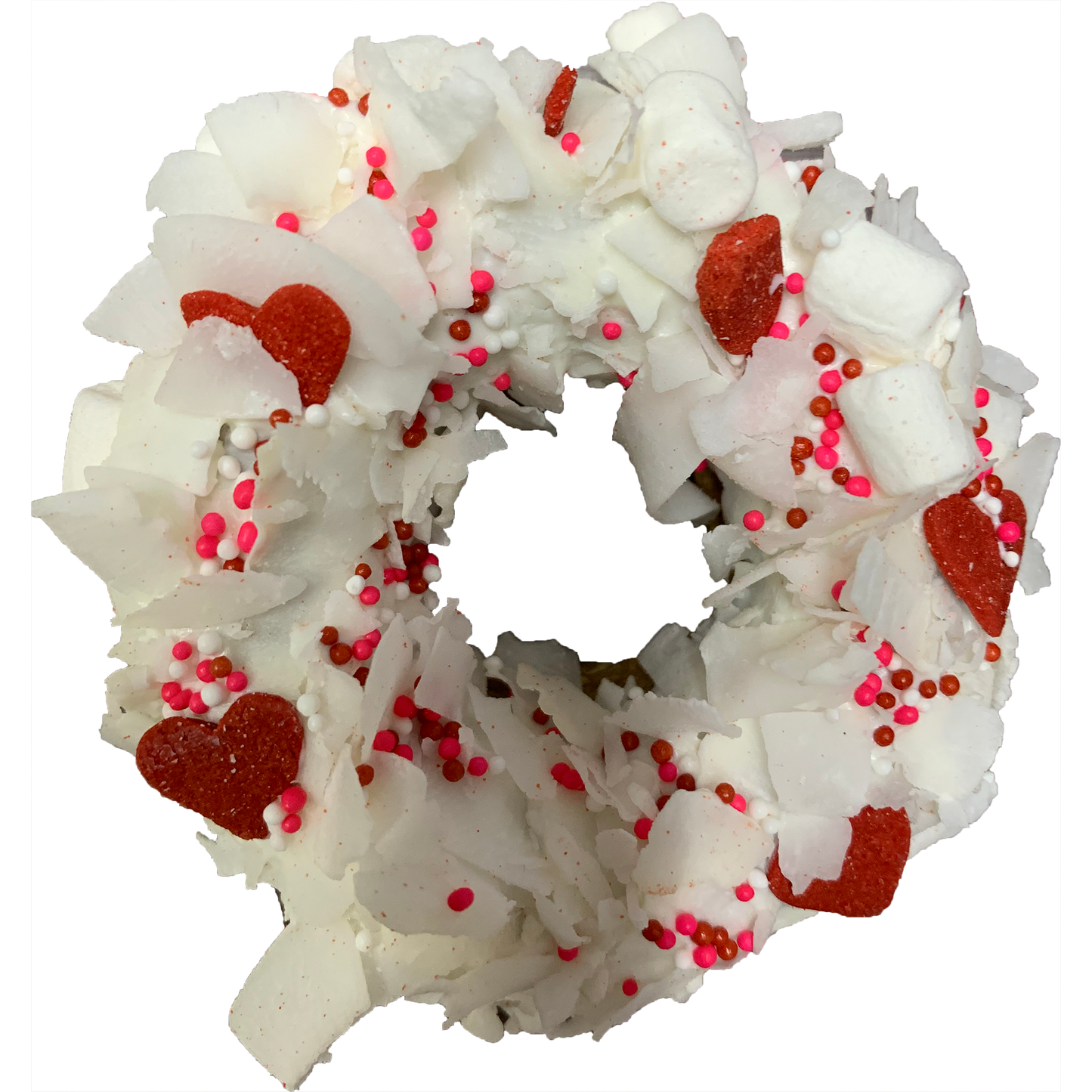 Gourmet Donut,  Valentine's Day Pooches & Smooches Donut Dog Treat