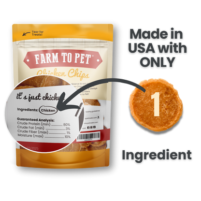Chicken Chips Dog Treats: 12oz