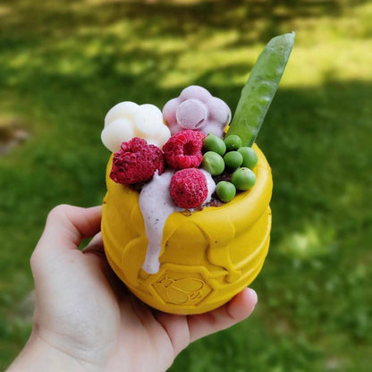 PUP-X Honey Pot Treat Dispenser: Yellow / Large