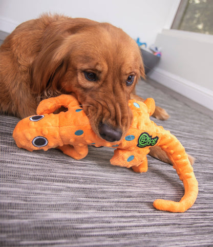 Amphibianz Gecko Squeaky Plush Dog Toy Large | GoDog