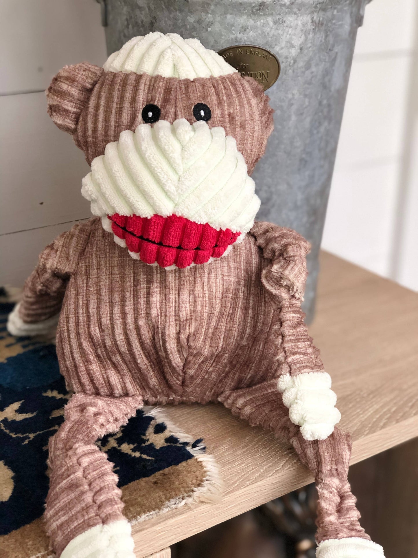 Stuey Sock Monkey Knottie®  Plush Dog Toy: Large
