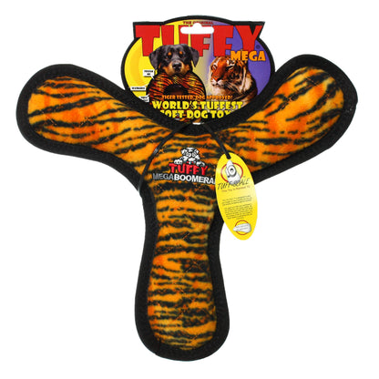 Tuffy Mega Boomerang Tiger, Durable, Tough, Squeaky Dog Toy