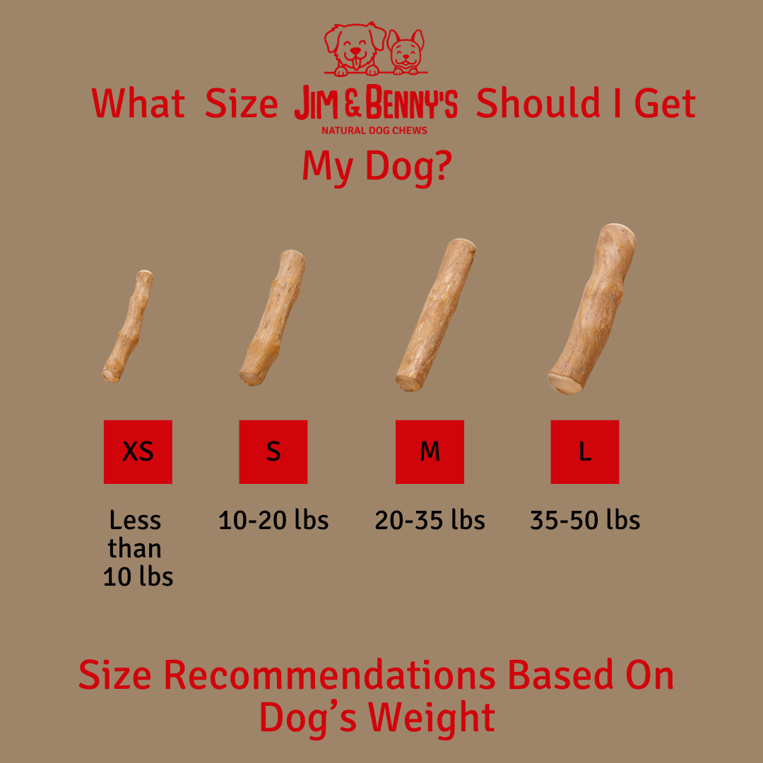 Coffee Wood Chews for Dogs: Large
