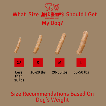 Coffee Wood Chews for Dogs: Large