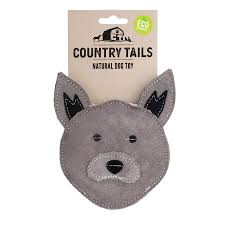 COUNTRY TAILS GRAY DOG FACE