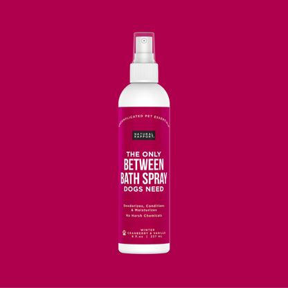 The Only Between Bath Spray Dogs Need - Cranberry & Vanilla: 8 ounce