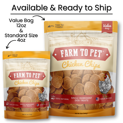 Chicken Chips Dog Treats: 12oz